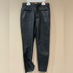 ☃️ZARA Girl’s Soft Faux Thin Fleece Lined Zipped Bottom Slits Pants, M